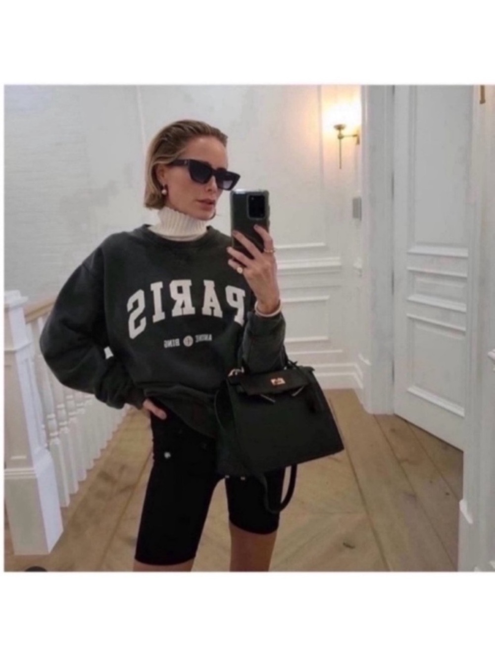 Anine Bing Ramona University sweatshirt Paris.